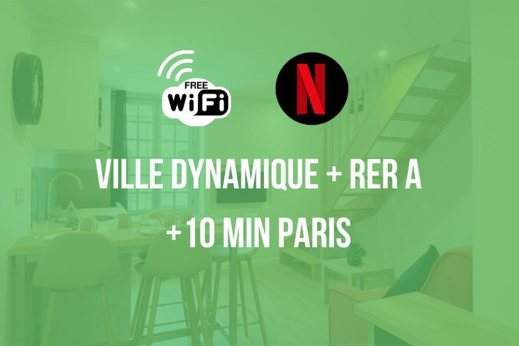 Brut De Pomme - Self Checkin Automatique - 10 Min Rer A Apartment Champigny-sur-Marne Ngoại thất bức ảnh
